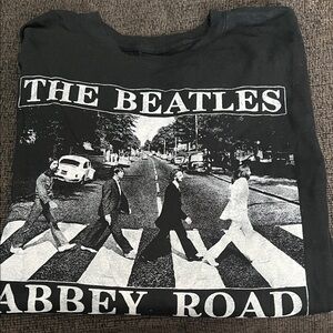 The Beatles Abbey Road Tee - Black and White